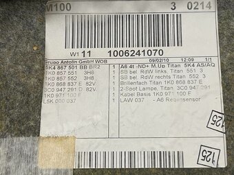 Stropnice černá BR2 5K4867501BB VW Golf 6 hatchback 2010 - 5