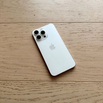 ZÁNOVNÍ APPLE IPHONE 15 PRO MAX 1TB,BÍLÝ TITAN,BATERIE 100% - 5