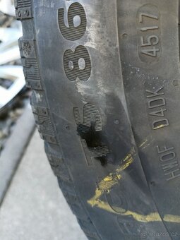 Zimní pneu 205/55 R16 + plechové disky 6 1/2x16H2 ET 50 - 5