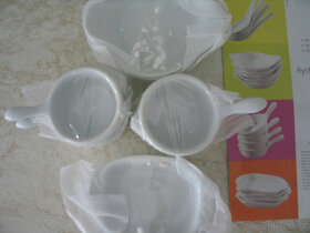 Porcelánové servírovací minimističky 24 kusů - 5