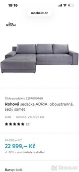 Sedací souprava/gauč - azurro adria - 5