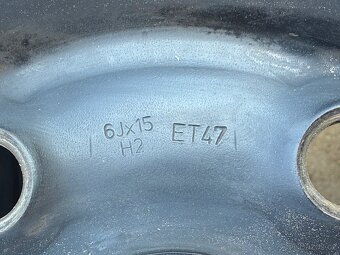4x plechové disky 5x112 15 + pneu letní 195/65 R15 - 5