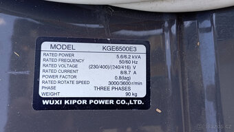 Elektrocentrála KIPOR - 5