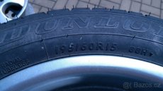 ALU disky PEUGEOT 7Jx15H2 ET-16, letní pneumatiky 195/65R15 - 5