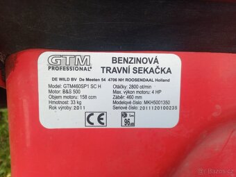 Sekačka GTM 460 s pojezdem - 5