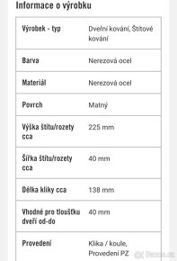 #Klika #dveřní kování #branka #koule - 5
