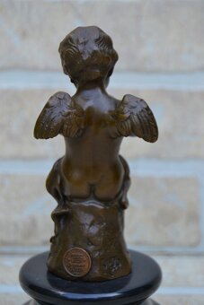 Bronzová socha - ANDĚL S TRUMPETOU - 5