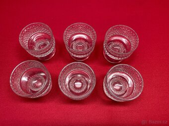 sklenice retro sklenice sada československé sklo pohár - 5