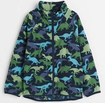 ☘️ DINOSAUŘÍ MIKINA H&M fleecová vel. 134/140 ☘️ - 5