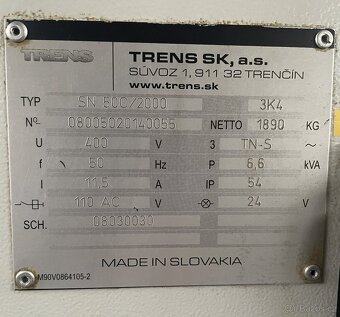 Soustruh hrotový SN 50 C/2000 - 5