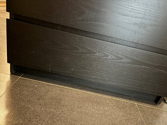 IKEA MALM komoda se 3 zásuvkami, černohnědá, 80×78 - 5
