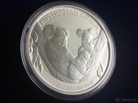 1 kg stříbrná mince koala 2011 - originál - 5