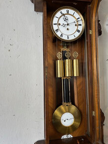 Velké čtvrťové hodiny okolo roku 1880 - originál. - 5