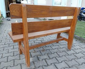 Dřevěná zahradní lavice - 5