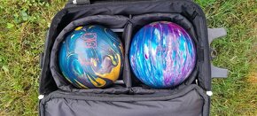 Bowlingové koule 2x s přenosnou taška na kolečkách - 5