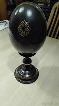 Malované, lakované, dřevěné vajíčko - passion egg - 5
