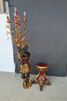 Benátská lampa Světlonoš-Mouřenín - 5
