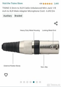 Tisino 3,5 mm na XLR - 5