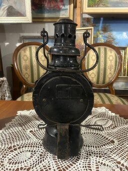 Stará železniční lampa – krásný industriální kus - 5