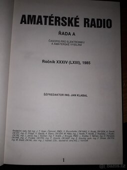 Amatérské radio 1979-1999 (vázaný časopis) - 5