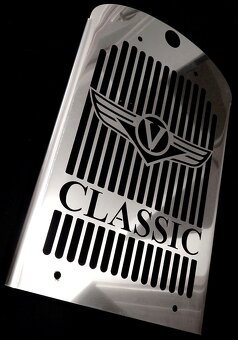 Kryt chladiče na chopper Honda,Yamaha,Suzuki,Kawasaki. - 5