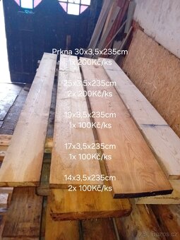 Prkna,fošny,trámy,levně - 5