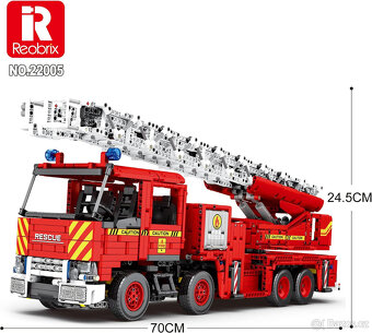 Nová Stavebnice Reobrix Hasičský vůz - 5