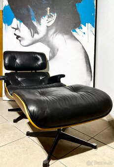 Křeslo a taburet Vitra - Santos Rosewood - Eames - 5