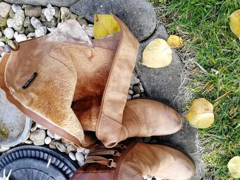 Zimní kozačky 41 hnědé - 5