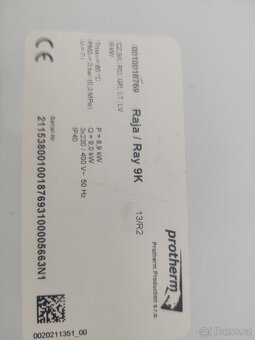 Elektrokotel Protherm Ray 9 Kw - 5