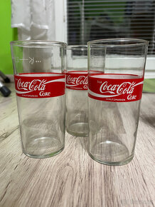 Nápojové sklo Coca Cola - červená - 5