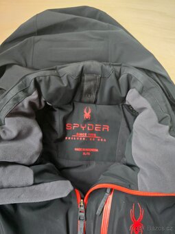 Pánská černá lyžařská bunda Spyder vel. XL - 5