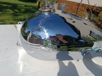 Nádrž Jawa 500 OHC originál v chromu - 5