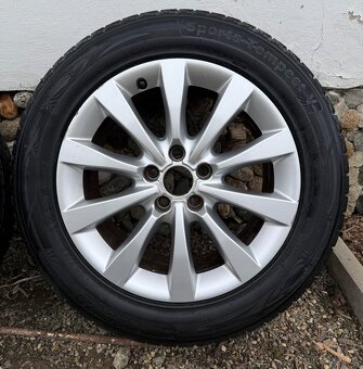 Alu kola Audi - 8Jx17H2 ET 39 + zimni pneu - 5