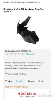 Vodni skutr SeaDo spark VTS 900 34mth  + vozik - 5