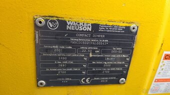 Kompaktní kolový minidumper Wacker Neuson 2001 D05-02 - 5