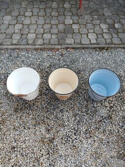 Hrnce,kýble,zadělavací mísy, škopky - 5