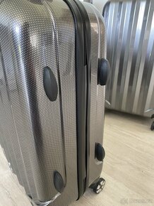 Nové perleťové šedé cestovní kufry - doporučuji - 5