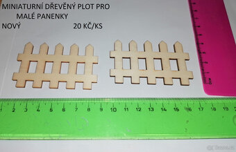 dřevěné miniaturní doplňky pro malé panenky - 5