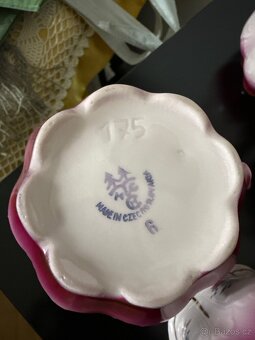 Růžový porcelán 6 hrnků Hanka 175 CHODOV - 5