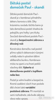 Kvalitní masivní domečková postel Paul 90x200 - 5
