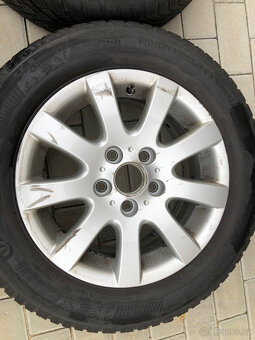 Alu kola VW R15, 5x112, zimni pneu 195/65 R15 - 5