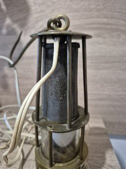 Mosazný hornický kahan/lampa - 5