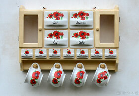 Police s kořenky - motiv vlčí mák - 5