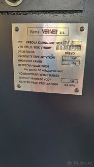 Krbová kamna s výměníkem Verner golemek - 5