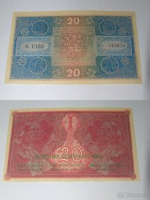 Kopie vzácných 1 republikových bankovek - Mucha - - 5