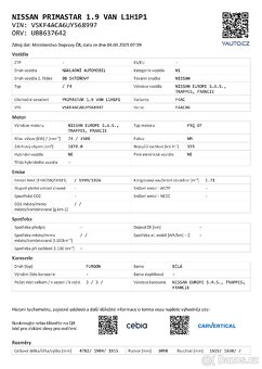 Prodám Nissan Primastar( Renault Trafic) - 5