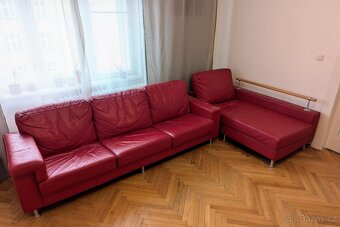 Kožená sedací souprava (gauč + divan + křeslo) - 5