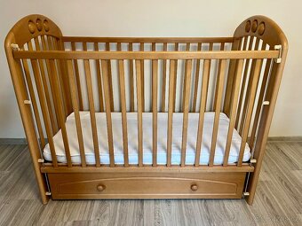 Dětská postýlka s matrací z bukového dřeva - 5