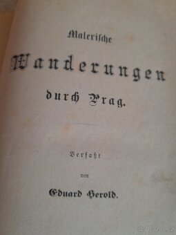 STAROŽITNÁ KNIHA roku 1884 Wanderungen durch Prag - 5